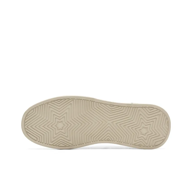 HLA Canvas Shoes Men Low Top Sand Black-4