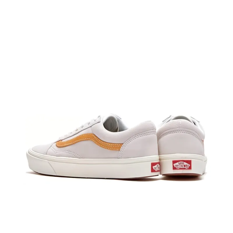 Vans Comfycush Old Skool Low Tops Casual Skateboarding Shoes Unisex Gray Orange-4