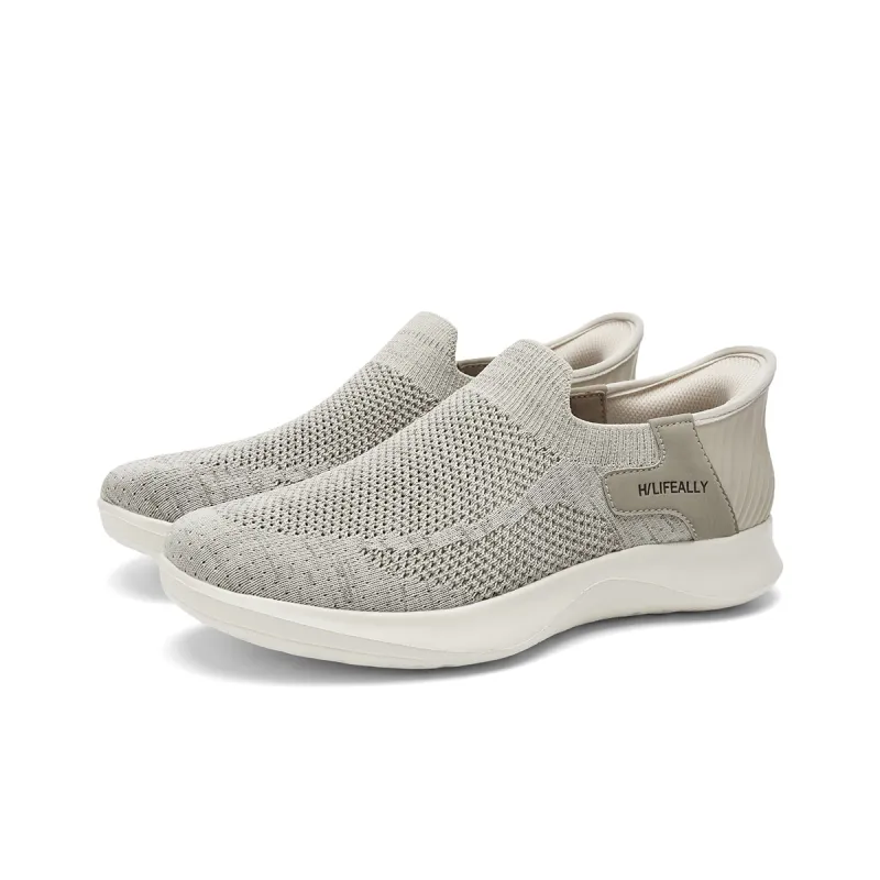 HLA Casual Shoes Men Low Top Black, Sand-1