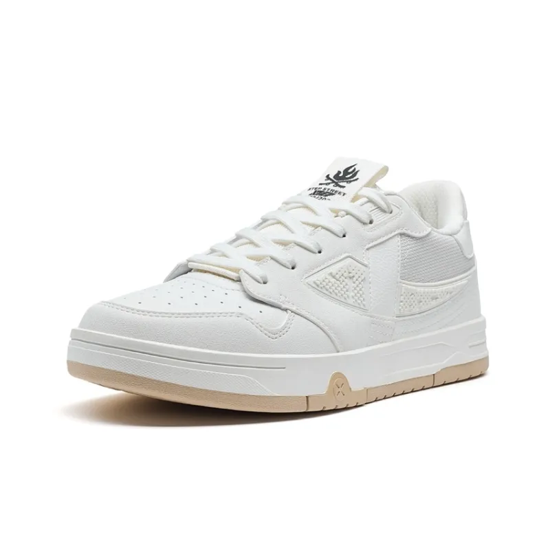 XTEP Thunder Dance STEP 1 Lightweight Low Top Skateboard Shoes Men's Sail White-2