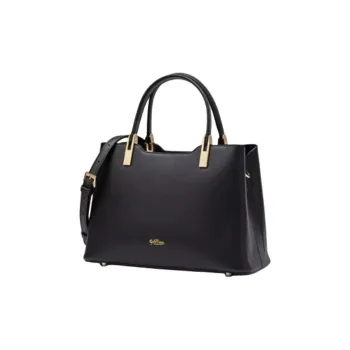 GOLDLION Cow Leather Tote Bag Shopping Bag Handbag Shoulder Bag Small Size Women's Blue/Black/Apricot/Red