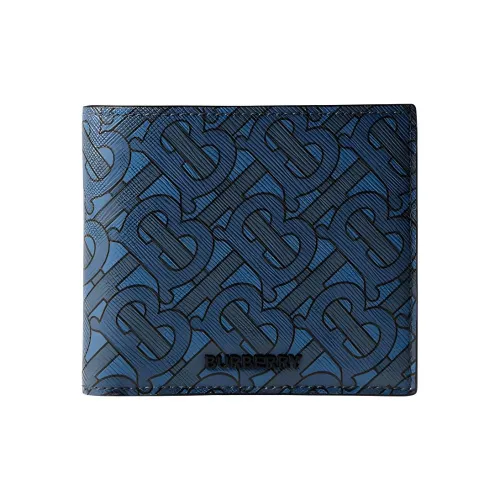 Burberry TB Monogram Bifold Wallet Navy