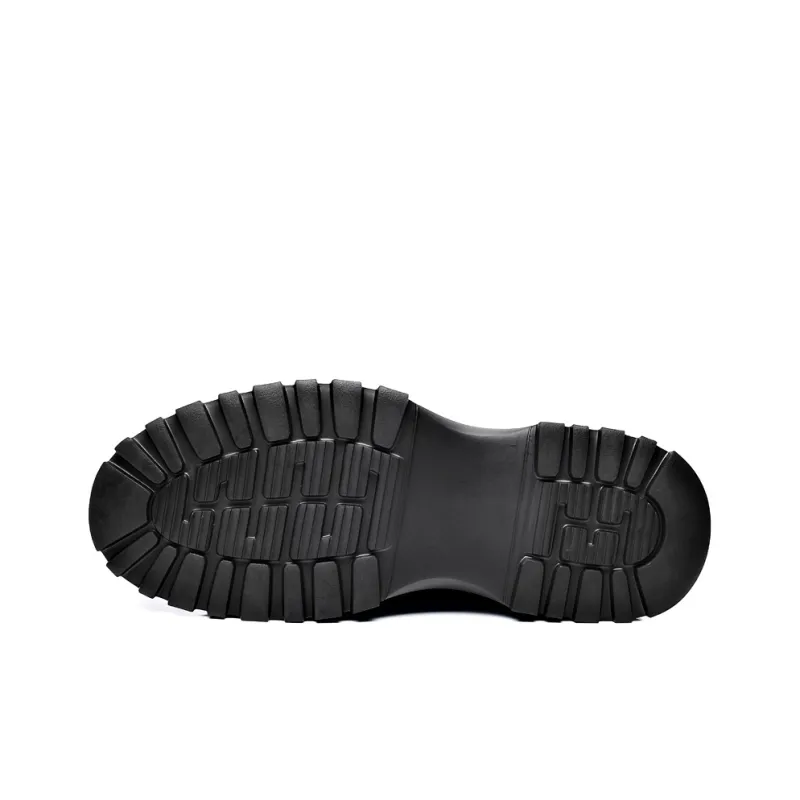 Romon Dress Shoes Men Low-Top Black-4