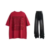 Gucci Red T-Shirts+Black Jeans