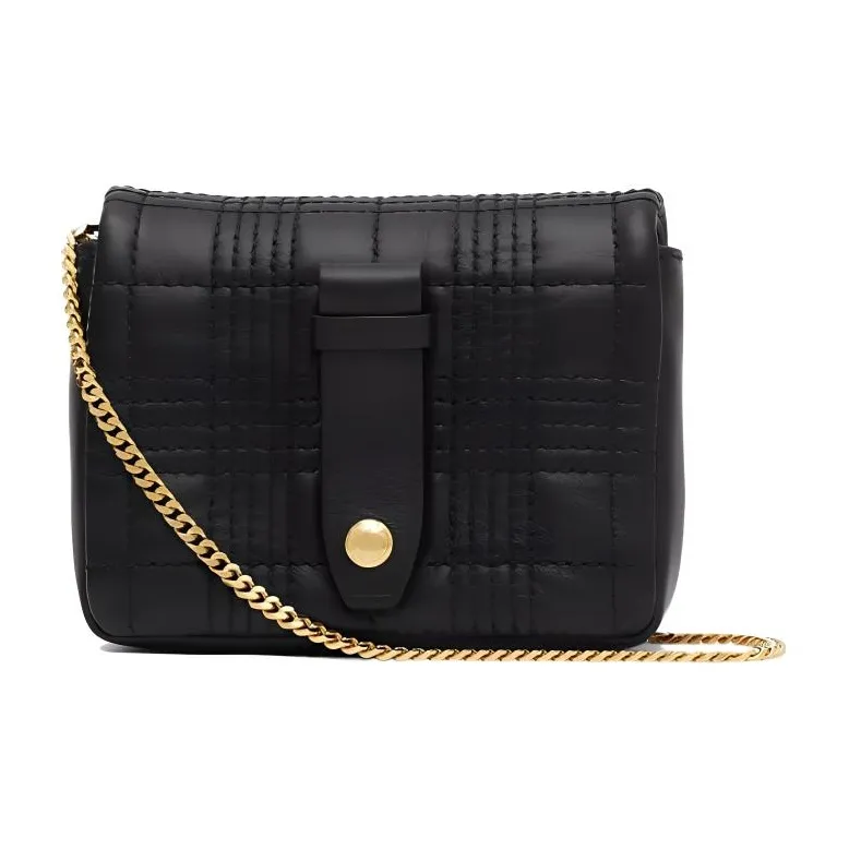 Burberry Lola Bag Quilting Lambskin Crossbody Bags Shoulder Bags Women's Black-1