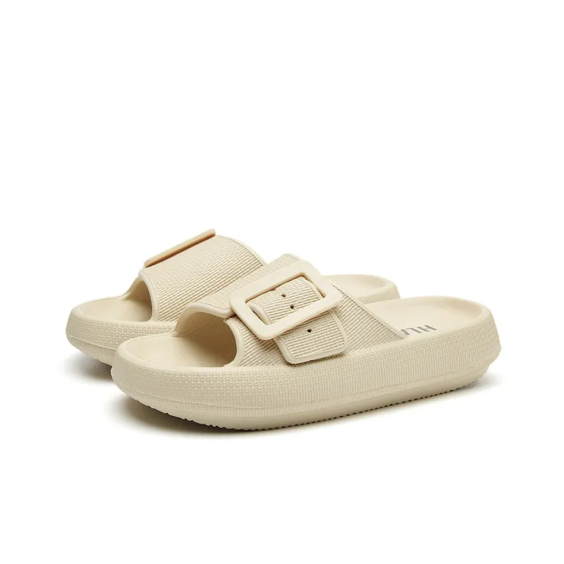 HLA Slide Slippers Women's Green/Sand/Pink-8
