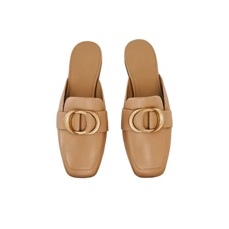 STELLA LUNA Wrap-toe Slippers Women's Deep Cocoa Color-2