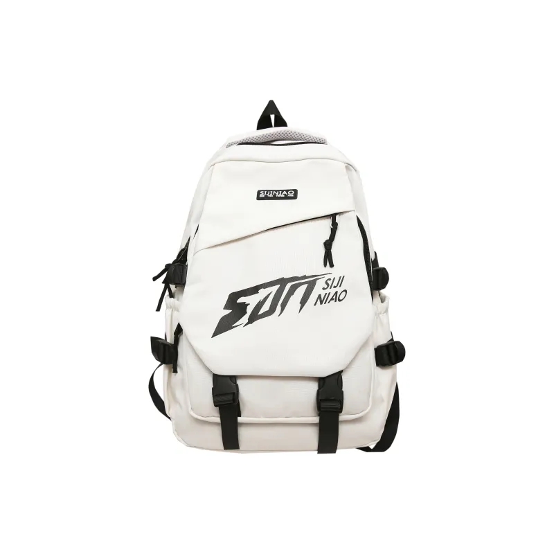 DCLOUD Nylon Backpack Unisex Black/Red/Gray/White/Blue-13