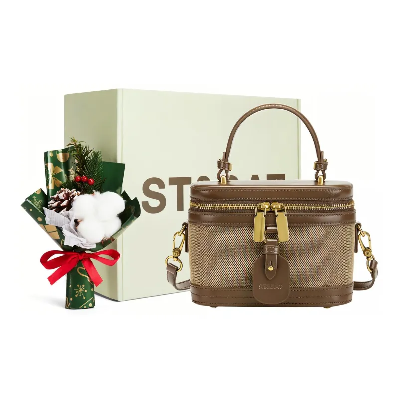 ST&SAT Genuine Leather Crossbody Bag, Handbag Trumpets Women's Multicolor-6