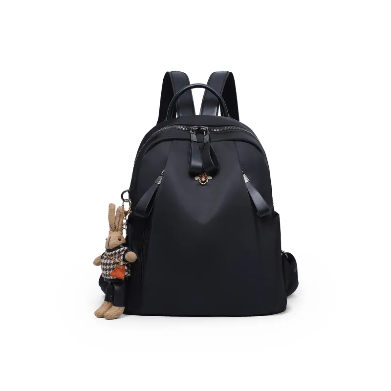 Kevin Cohen Fabric Backpack Medium Size Women's Black-1