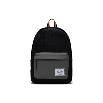 Herschel Polyester Backpack Extra Large Unisex Mesh Black/Stone Gray/Sun Orange