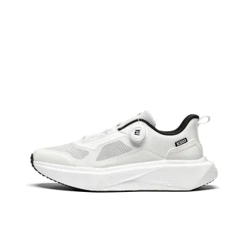 Kappa Cushioned Slip Resistant Low Top Running Shoes Unisex Classic White