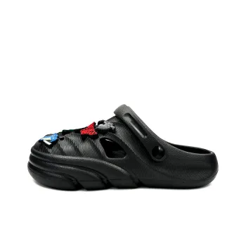 OUBT Dragon Pattern Upper Design Clogs Men's Black