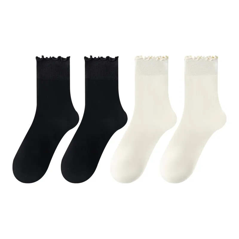 XXLLG Mid Calf Socks Women's 4 Pack-7