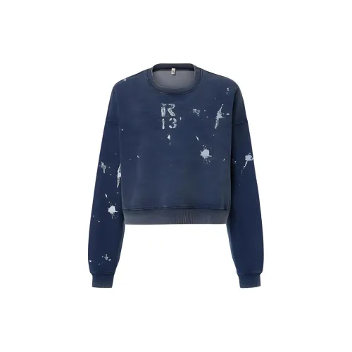 R13 Sweatshirts Women's Denim Blue