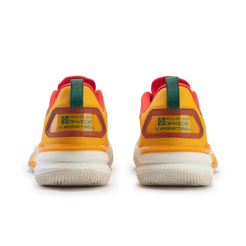 361° DVD 1.5 Basketball Shoes Men Low Top Vintage Yellow/Terracotta-3