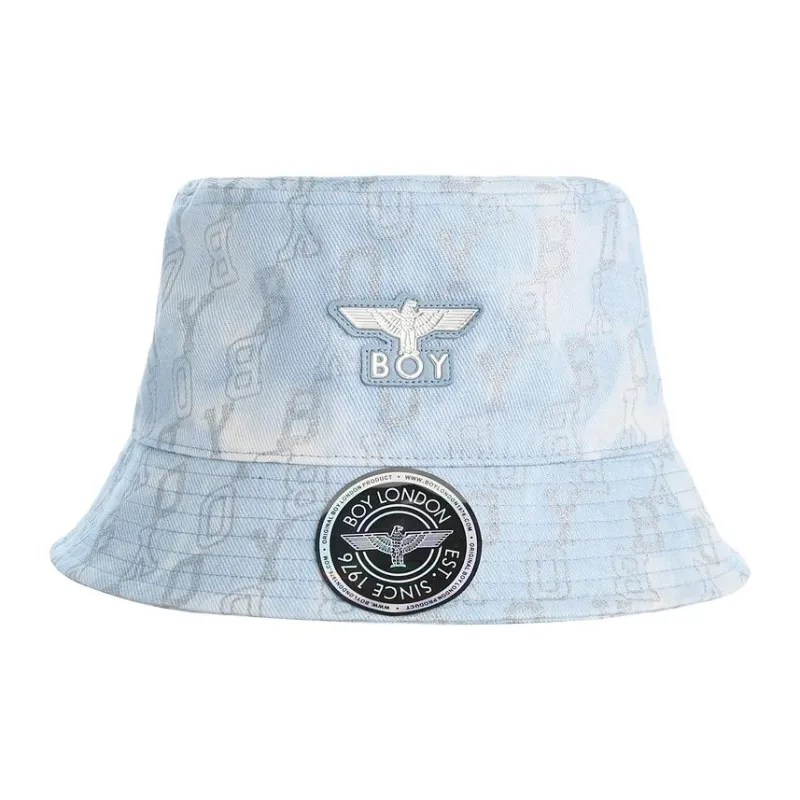 Boy London Cotton Bucket Hats Unisex Blue-0