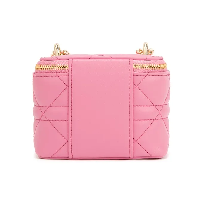 ELLE Cow Leather Crossbody Bag, Shoulder Bag Mini Women's Pink/White/Yellow/Blue-2