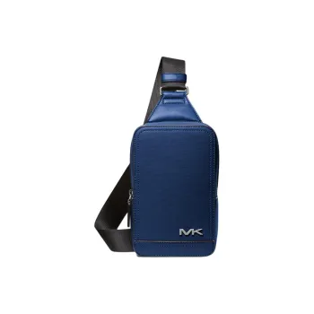 MICHAEL KORS MK Cooper Artificial Leather Shoulder Bag Crossbody Bag Sling Bags Medium Size Men's Marine Blue