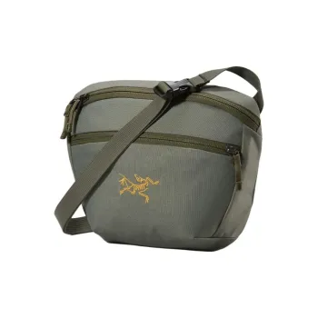 Arcteryx Polyester And Polyester Woven Fabric Fanny Pack Large Size Unisex Dusty Green