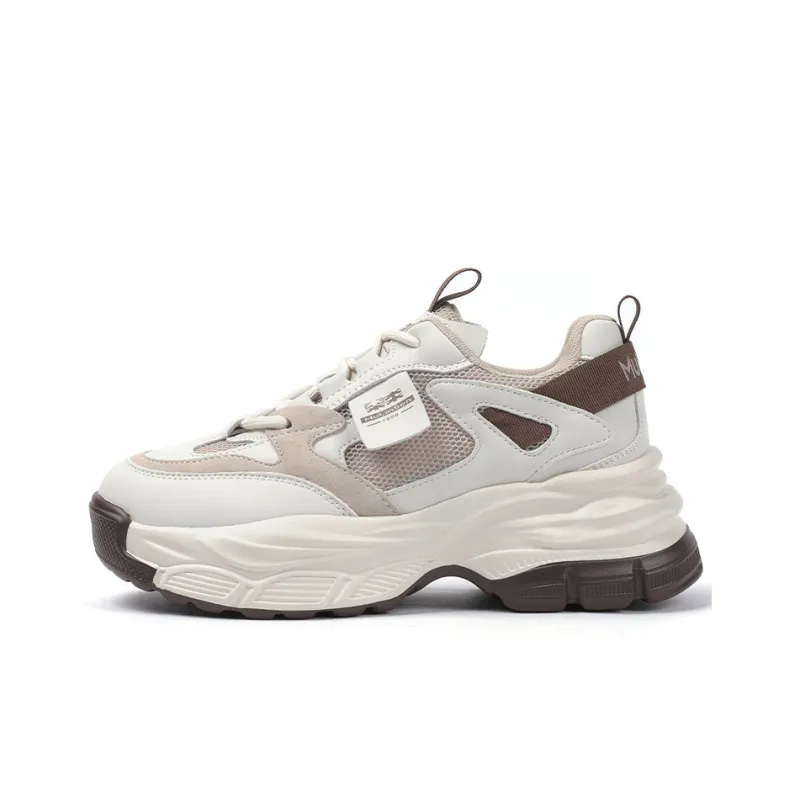 Mulinsen Wear-resistant Lightweight Breathable And Non-slip. Low-Top Chunky Sneakers Women's-0