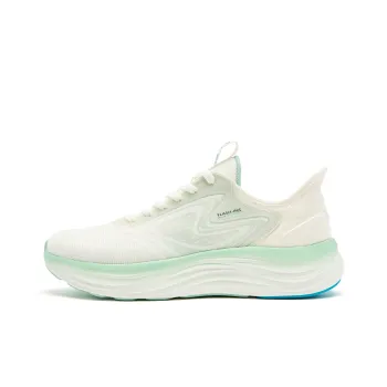 QIAODAN Cushioned Slip-Resistant Abrasion-Resistant Low-Top Running Shoes Men's Cloud Mist Green