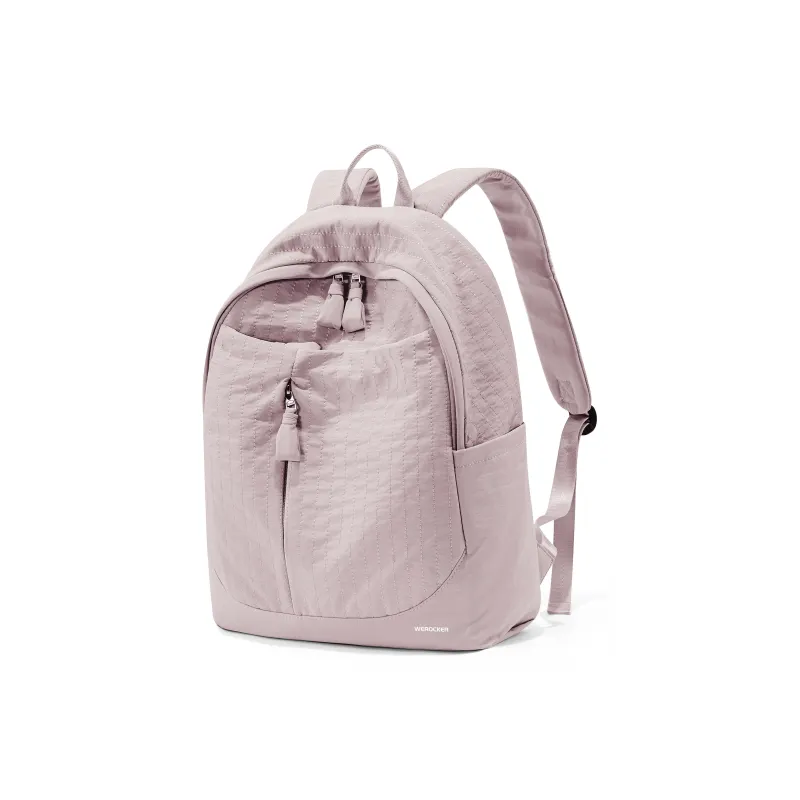 Werocker Fabric Backpack Regular Unisex White/Beige/Pink/Gray/Black-14