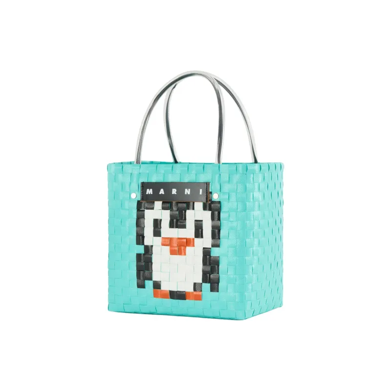 MARNI Polypropylene With Polyvinyl Chloride Tote Bag, Shopping Bag, Handbag Women's Blue-1