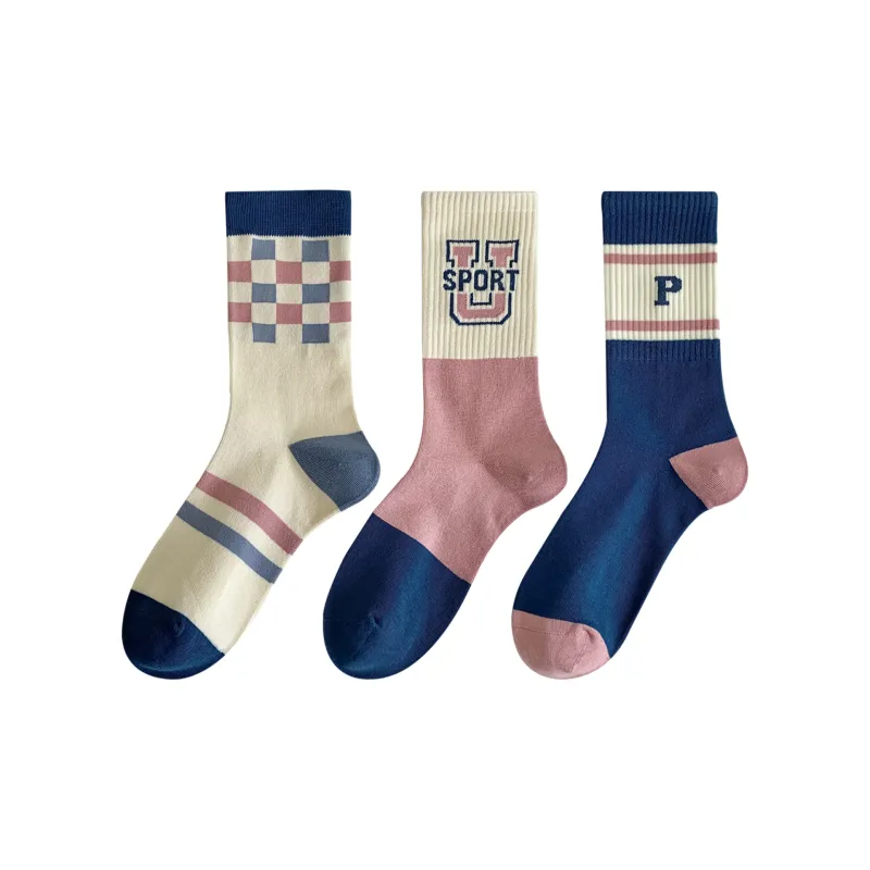 XXLLG Mid Calf Socks Women's 3 Pack-0