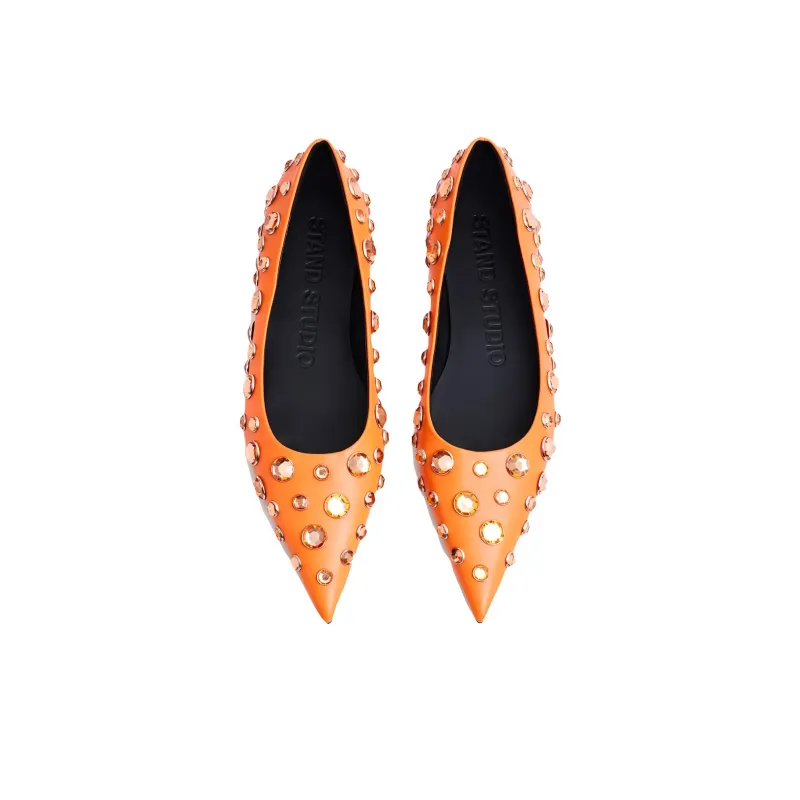 STAND STUDIO Casual Single Shoes Women's Orange-3