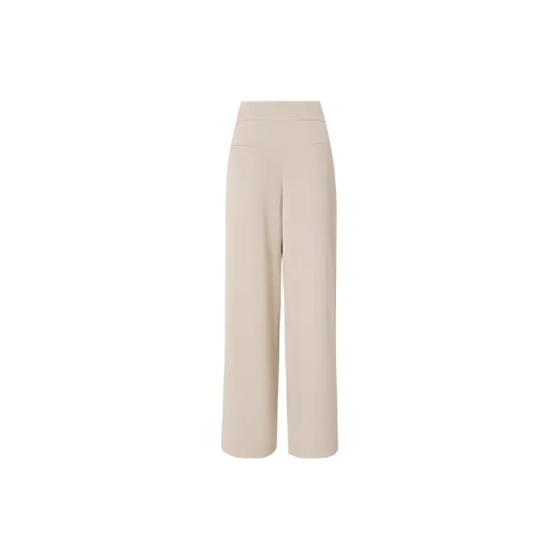 Hopeshow Casual Pants Women's Cow Milk Coffee-1