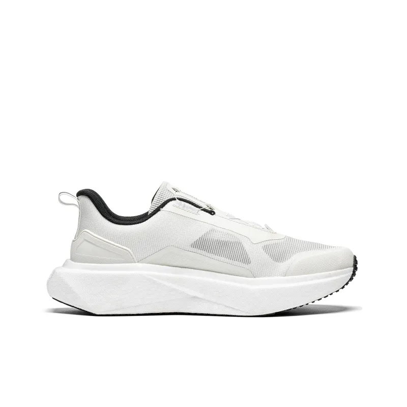 Kappa Cushioned Slip-Resistant Low-Top Running Shoes Unisex Classic White-1