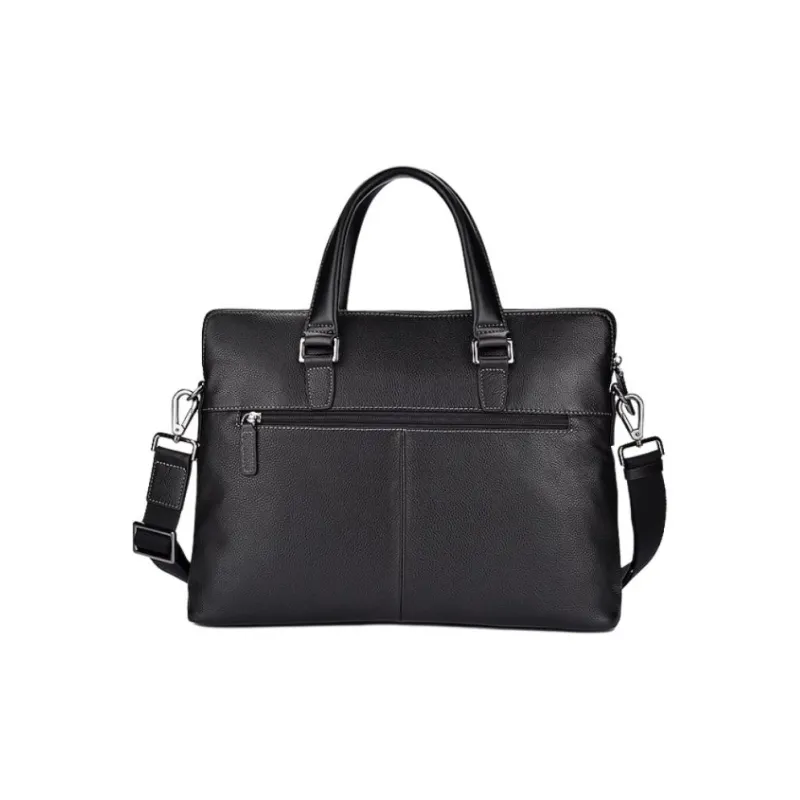 Hush Puppies Cow Leather Briefcase, Shoulder Bag, Crossbody Bag, Handbag Tubas Men's Black-3