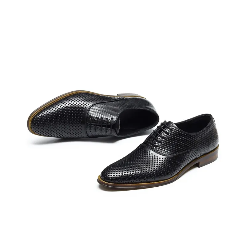 ASTON M.JAZZ Dress Shoes Men Low Top Ecru/Black/Brown-10