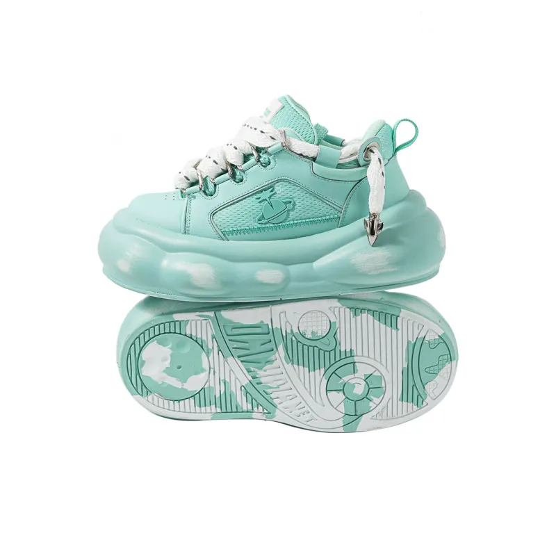 OmniPlanet Low Top Casual Shoes 7cm Unisex Light Green-4