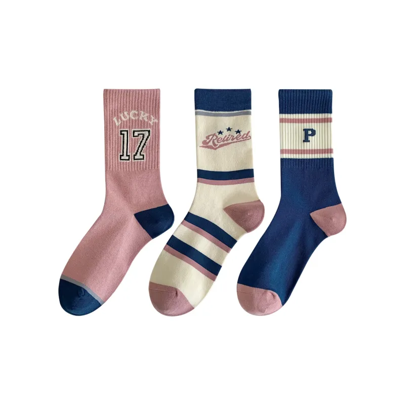 XXLLG Mid Calf Socks Women's 3 Pack-5
