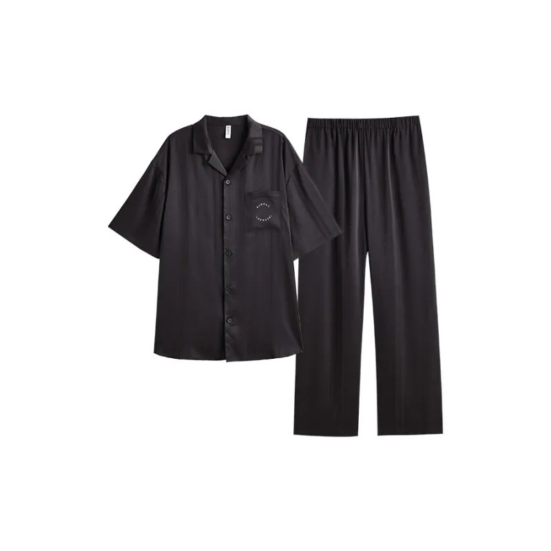 Peninsula City Pajama Set Men's Black-0