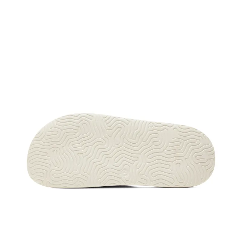 PEAK Slide Slippers Men's Canvas White/Red Brown-5