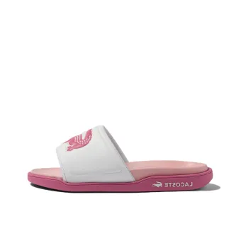 LACOSTE Slide Slippers Women's White Pink