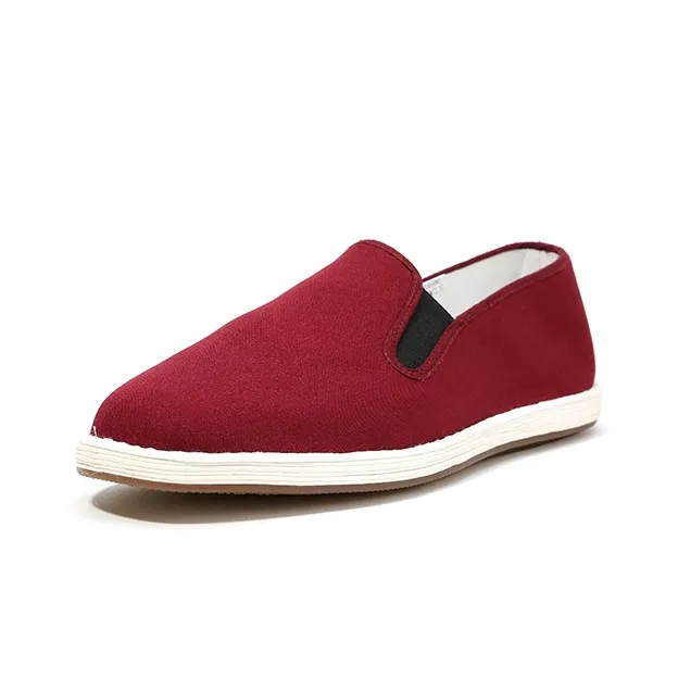 Old Meihua Casual Shoes Men Low Top Red/Green-3