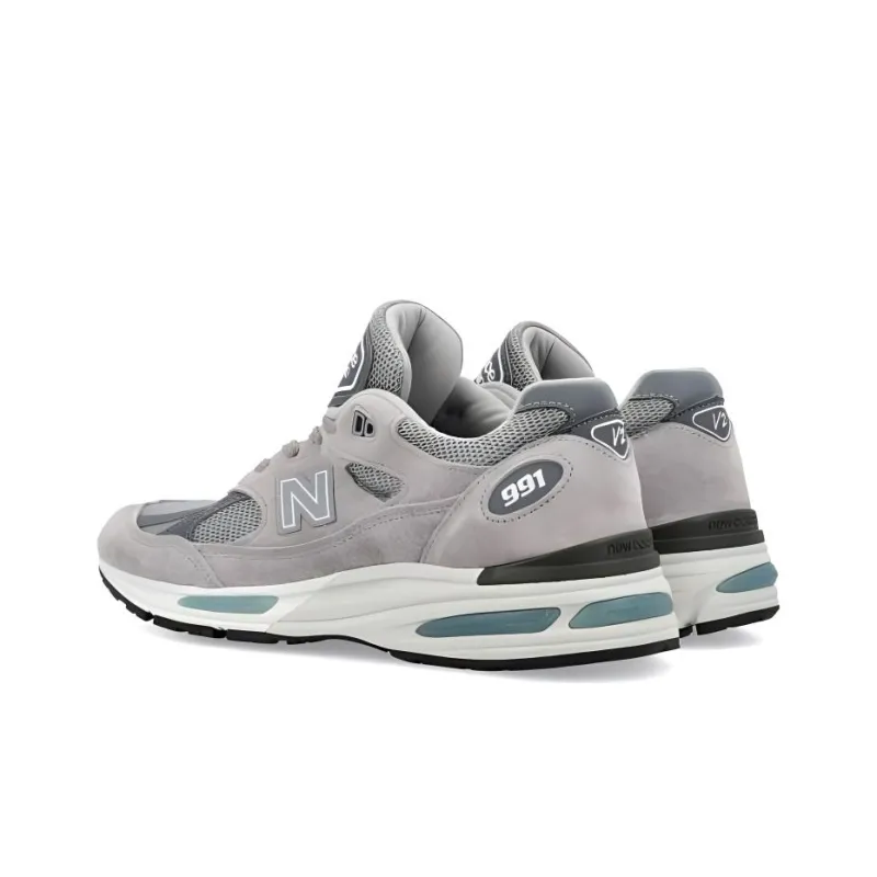 New Balance NB 991 Anti Slip And Wear Resistant Lightweight Low Top Running Shoes Men's Gray-4