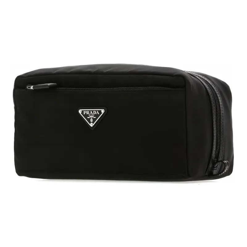 PRADA Nylon Makeup Bag Men's Black-1