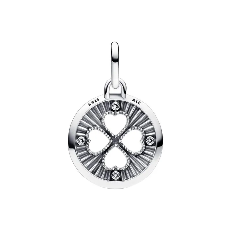 Pandora Cubic Zirconia Enamel Sterling Silver Pendants Women's Blue-1