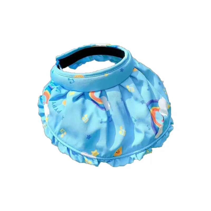 Eight Small Million Cotton Blend Yarn Sun Protection Hats Kids'-4