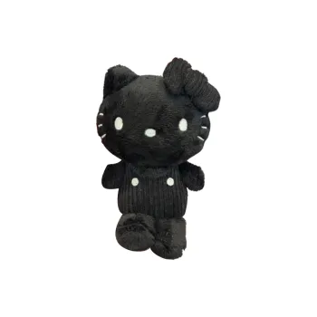 Sanrio Hello Kitty 50th Anniversary Limited 1987 Black Dolls Plush Pendant Small Size Tall