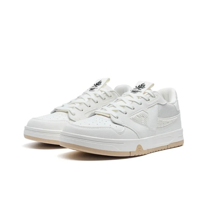 XTEP Thunder Dance STEP 1 Lightweight Low Top Skateboard Shoes Men's Sail White-3