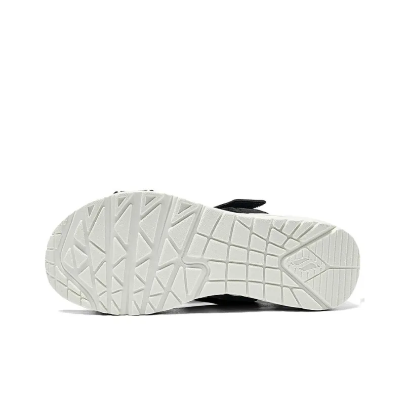 Skechers Uno Strap Sandals Women's Black White-4