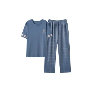 CAIHENGTONG Pajama Set Men's Space Blue