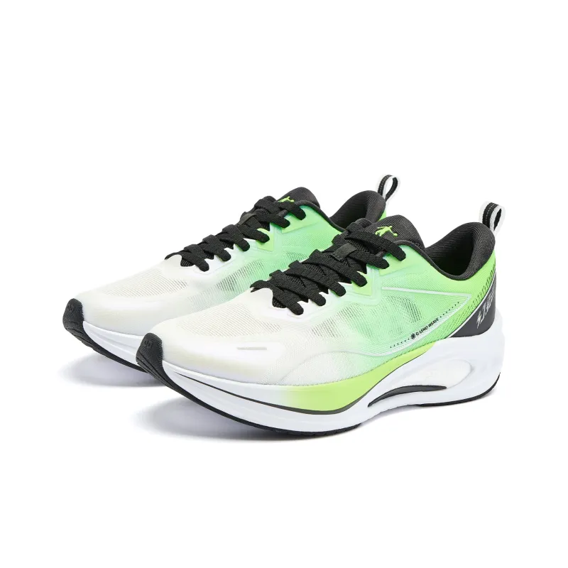 QIAODAN Phantom CITY Running Shoes Men Low Top Jordan White Flying Shadow Green-2