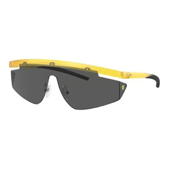 Ferrari Injection Molded Irregular Shape Sunglasses Unisex Yellow